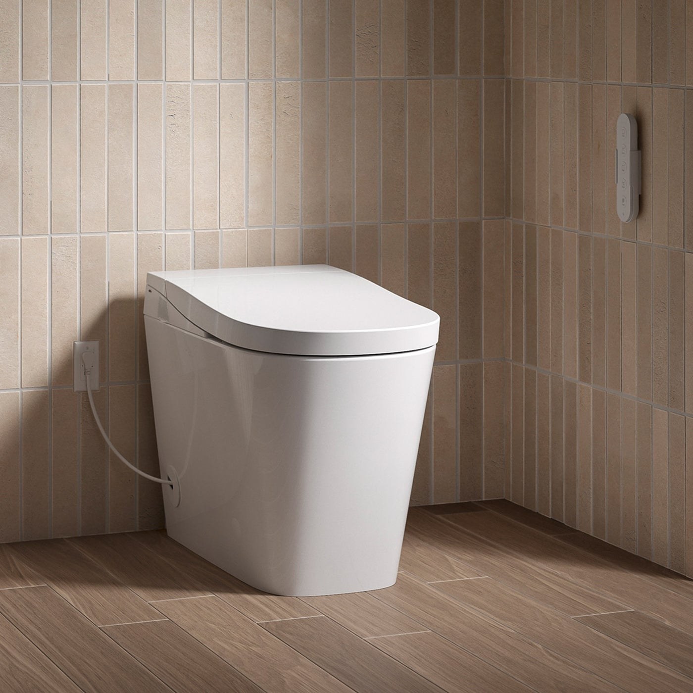 Kohler Fora smart toilet with interactive feature points